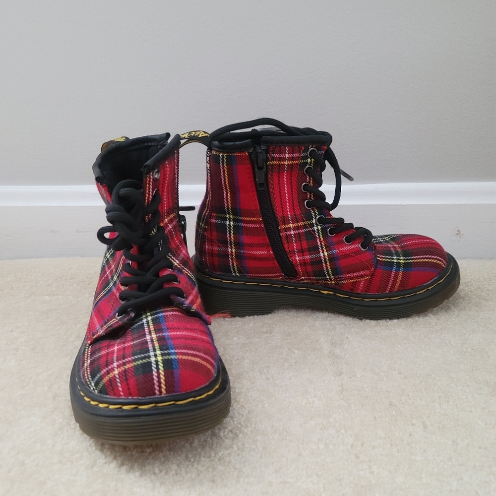 Dr. Martens 1460 Tartan Boots Kids Sz US 12